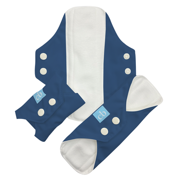 3 Feminine Pads - Dark Blue