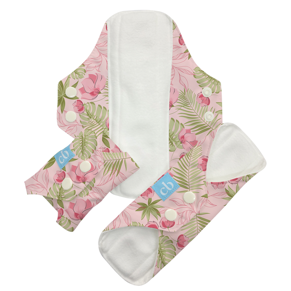 3 Feminine Pads - Pink Forest
