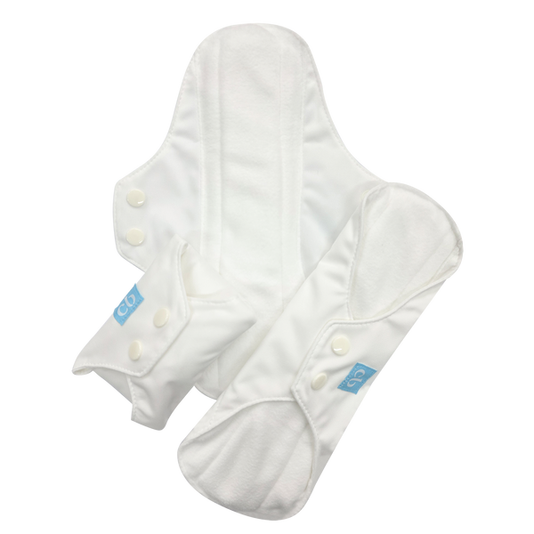 3 Feminine Pads - White