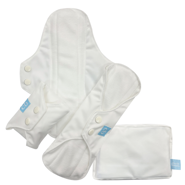3 Feminine Pads - White