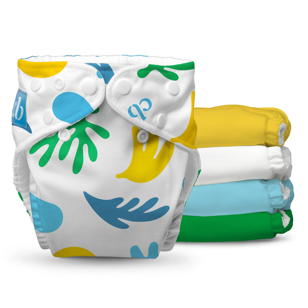 Reusable Cloth Diapers: One Size with Fleece (Pack of 5)
