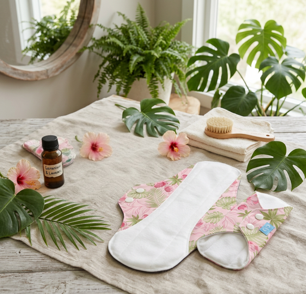 3 Feminine Pads - Pink Forest