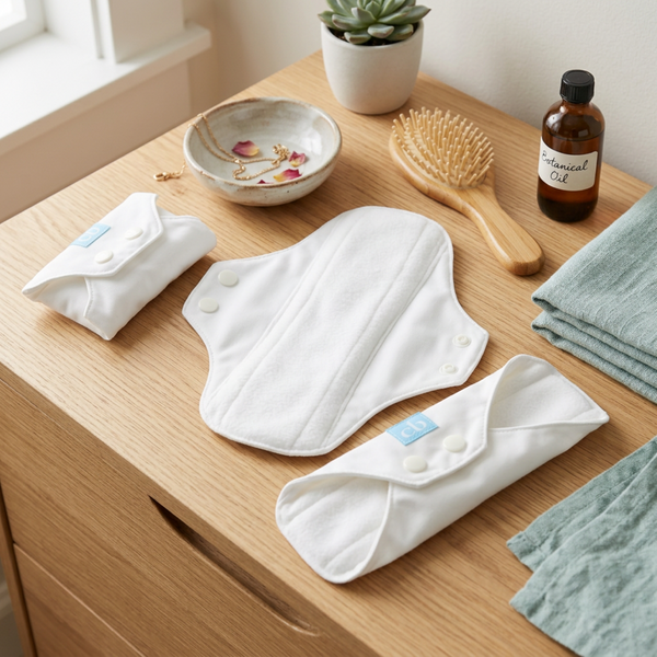 3 Feminine Pads - White