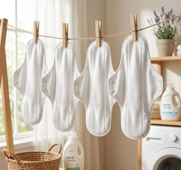 3 Feminine Pads - White