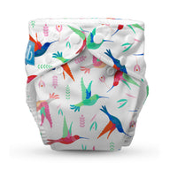 Reusable Cloth Diaper: One Size with Fleece (Pack of 1) - Colibri Birdy