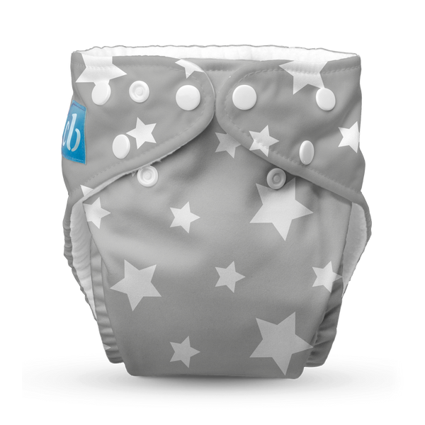 Twinkle Little Star White on Grey