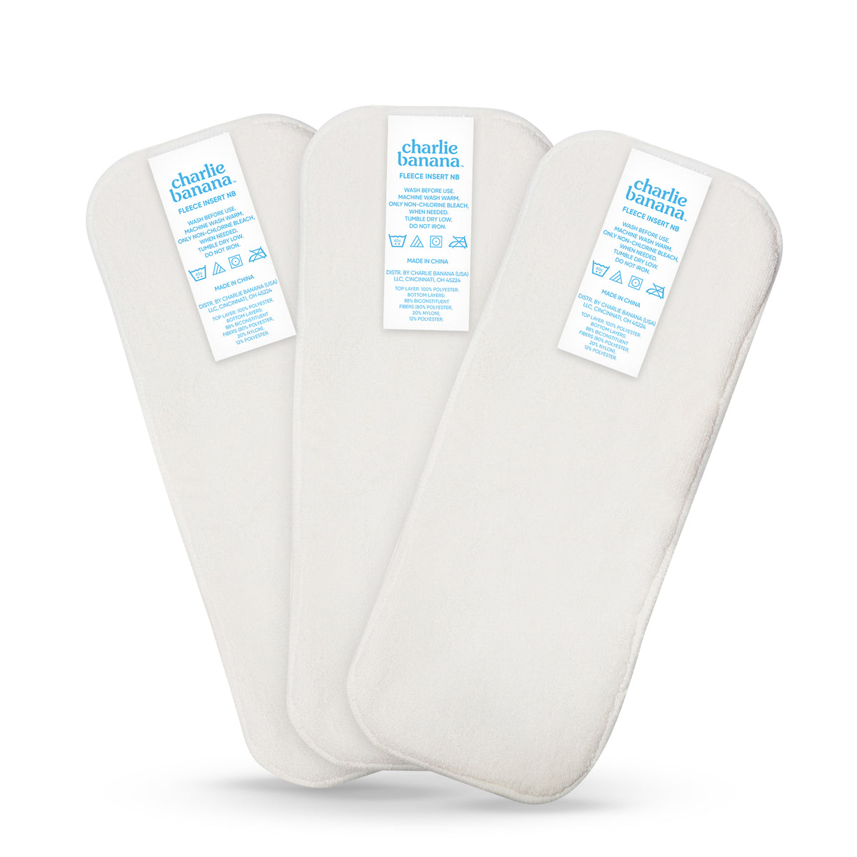 Reusable Fleece Inserts - Newborn – Charlie Banana