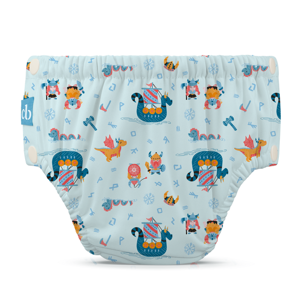 Reusable Swim Diaper Snaps - The Vikings