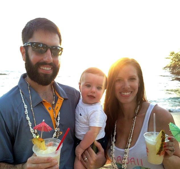 Noah with his mother and father