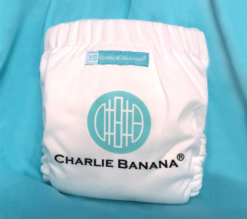 Charlie Banana White Logo Reusable Cloth Diaper